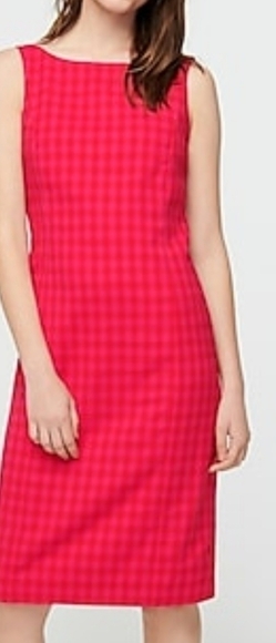 𝅺J. Crew sheath dress in gingham - Picture 1 of 7